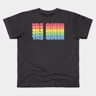 YAS QUEEN Slogan Tee / Typographic Design Kids T-Shirt